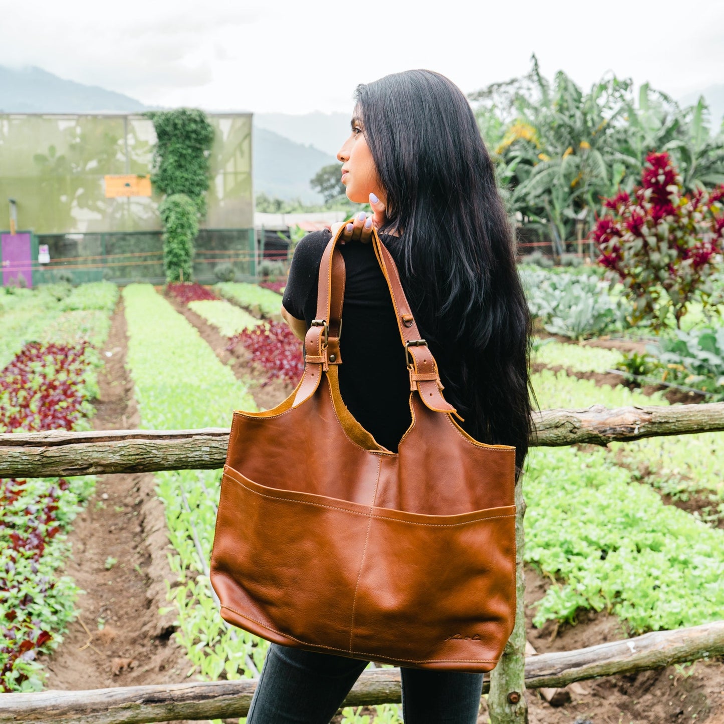 ALEJANDRA BAG - FULL LEATHER - CAFE