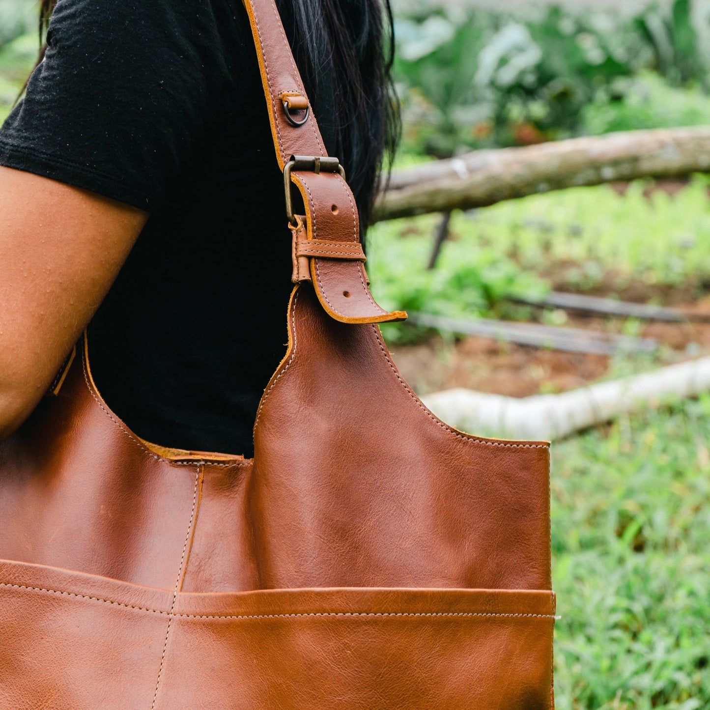 ALEJANDRA BAG - FULL LEATHER - CAFE