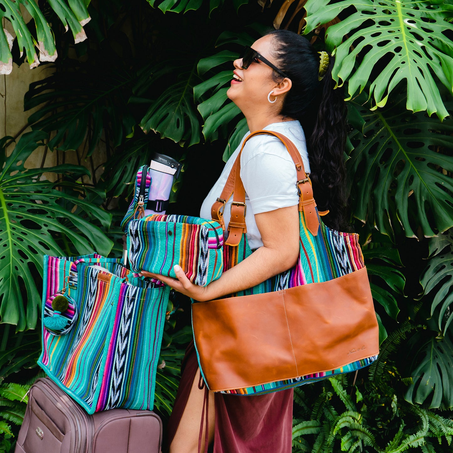 ALEJANDRA BAG - BAJA - CAFE LEATHER