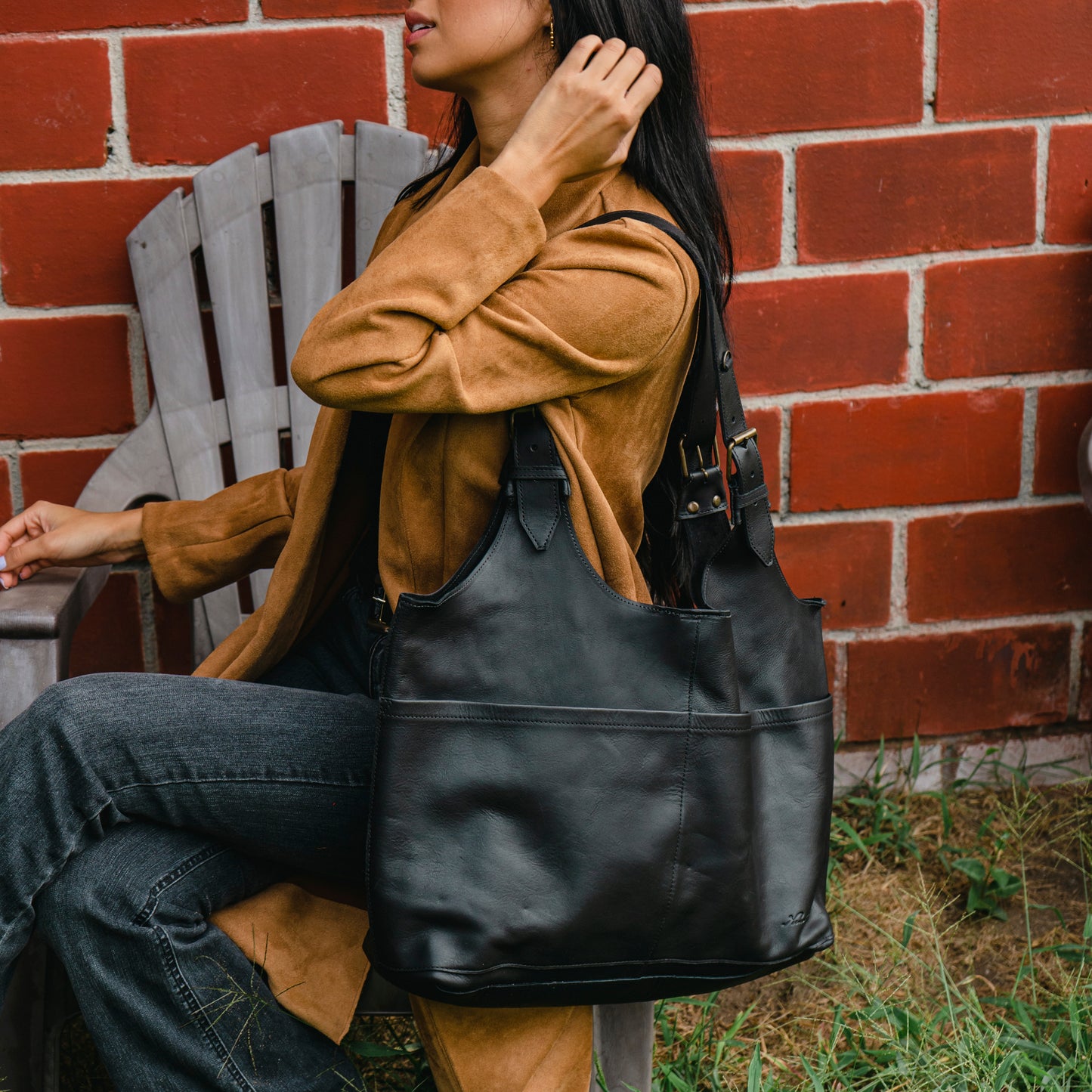 ALEJANDRA BAG - FULL LEATHER - BLACK