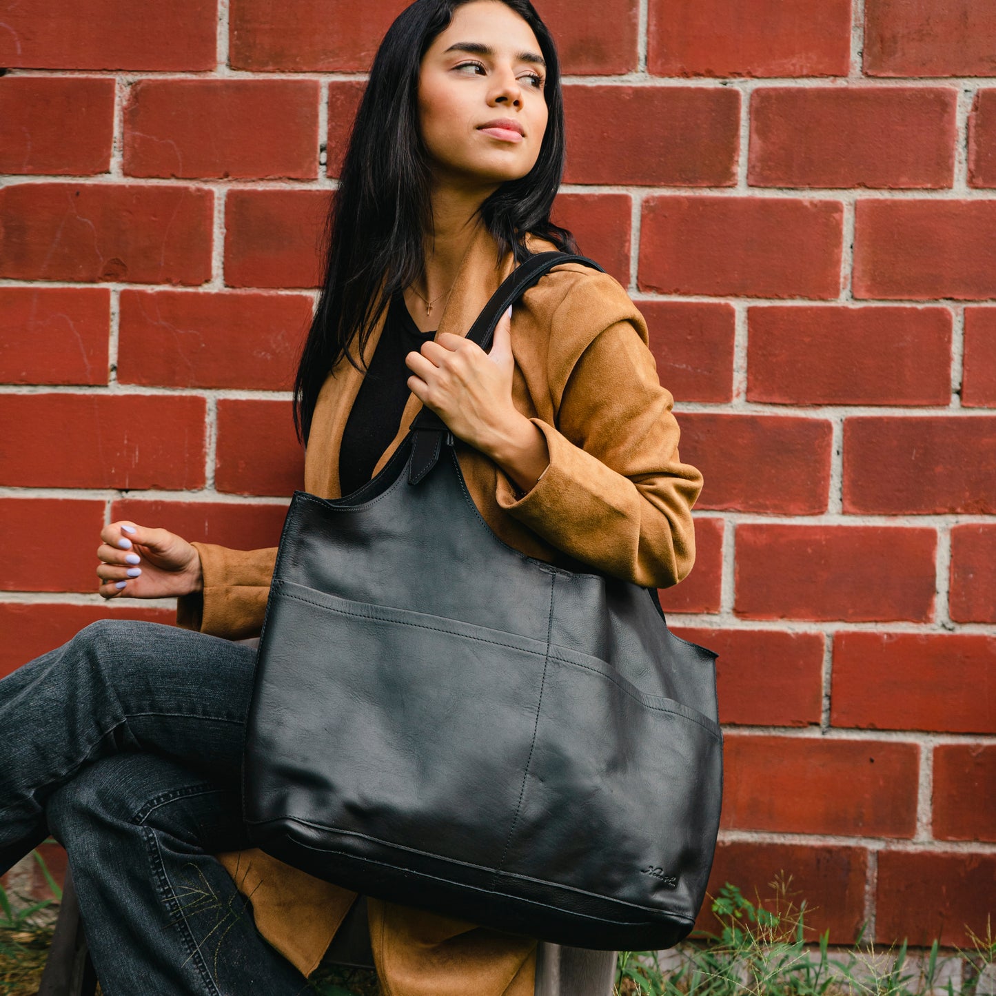 ALEJANDRA BAG - FULL LEATHER - BLACK