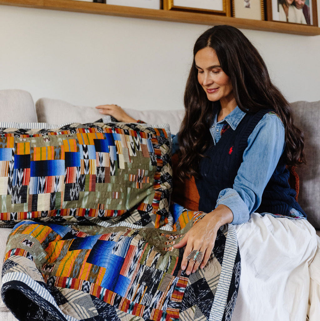 HERITAGE QUILTED THROW - NO. 47873