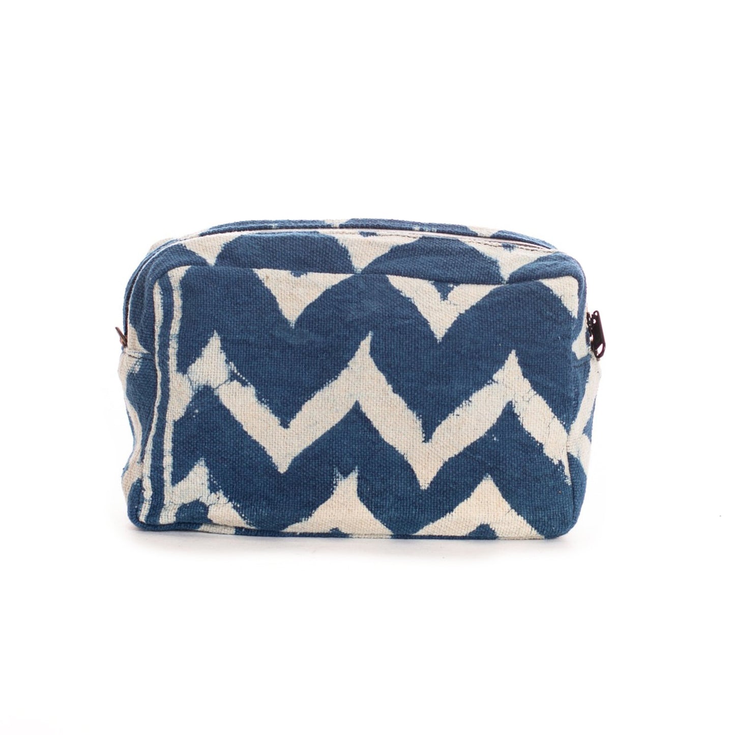 THE PERFECT WET BAG - SMALL - CHEVRON INDIGO MUD CLOTH
