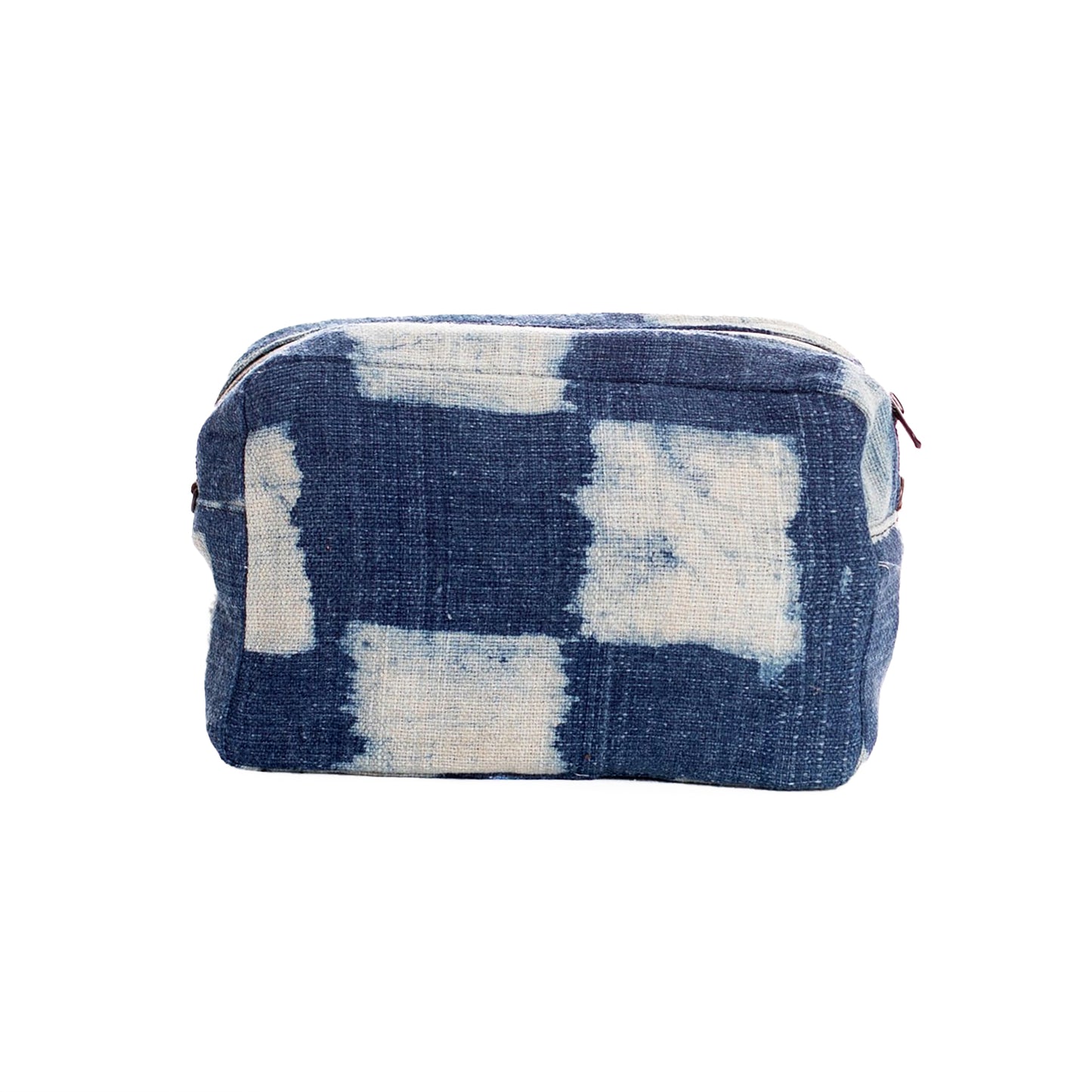 THE PERFECT WET BAG - SMALL - CHECKERED INDIGO MUD CLOTH