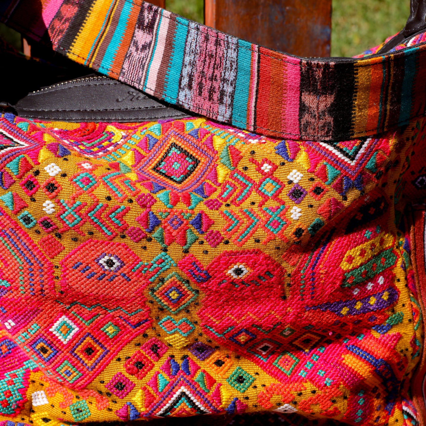 BEATRIZ MCDB + DIAMANTE STRAP - OOAK HUIPIL - CORTE LINING - BLACK - NO. 20008