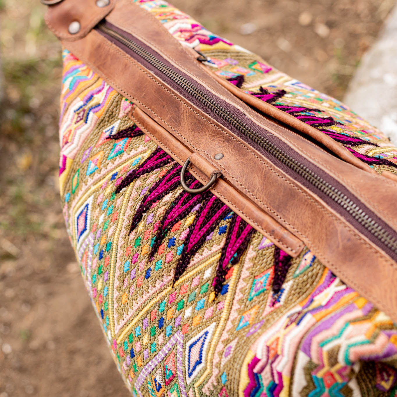 BEATRIZ CDB + DIAMANTE STRAP - OOAK HUIPIL - FAWN - NO. 17060