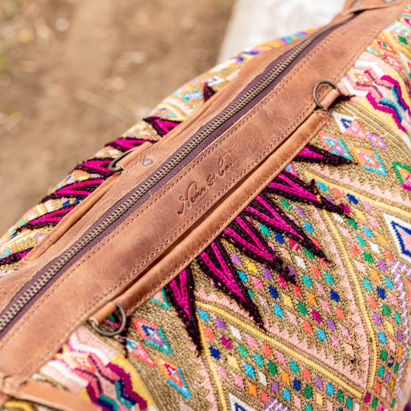 BEATRIZ CDB + DIAMANTE STRAP - OOAK HUIPIL - FAWN - NO. 17060