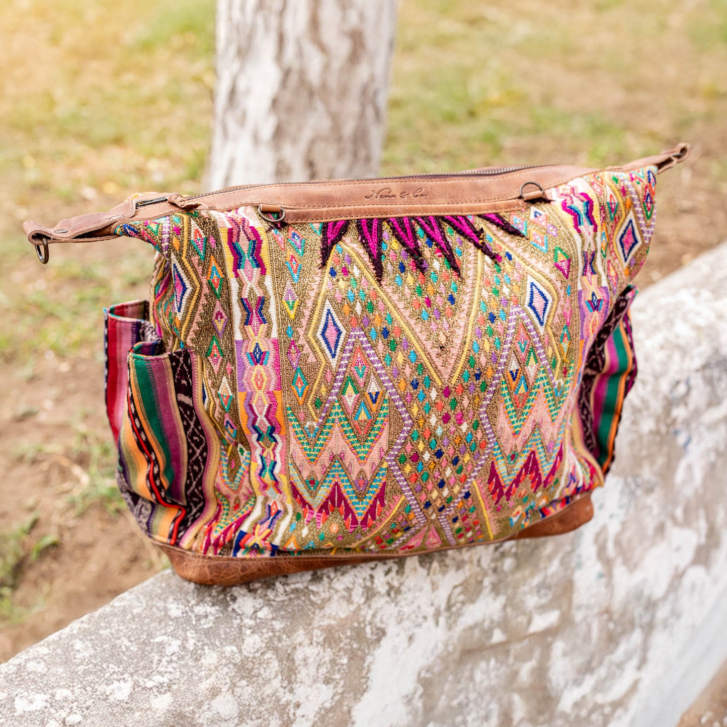 BEATRIZ CDB + DIAMANTE STRAP - OOAK HUIPIL - FAWN - NO. 17060