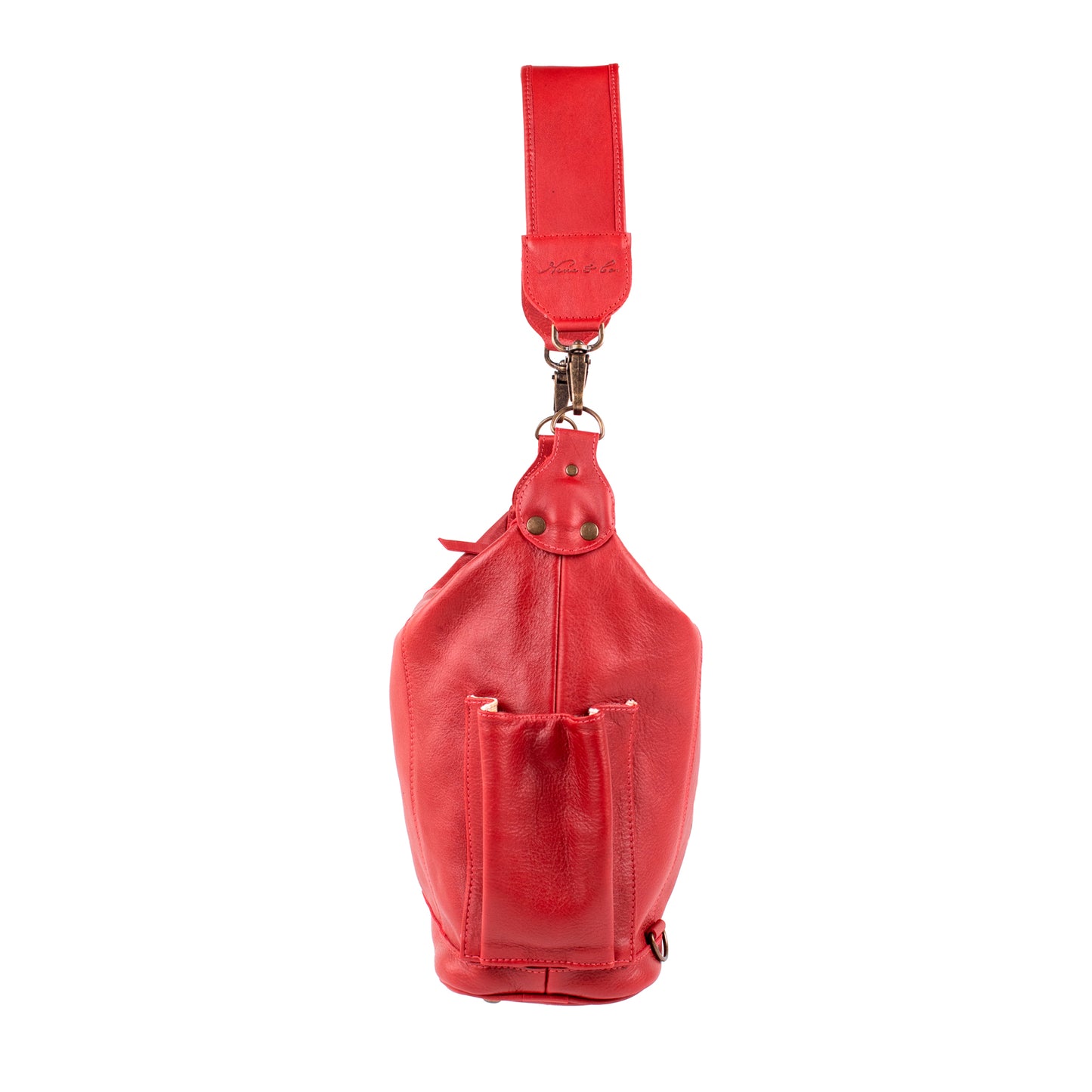 BEATRIZ CONVERTIBLE DAY BAG - MEDIUM - FULL LEATHER - ROUGE