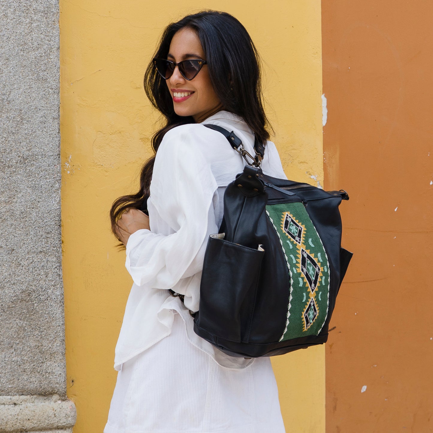 BEATRIZ MCDB - WOMANHOOD X ANNIVERSARY PANEL IN BASIL - BLACK