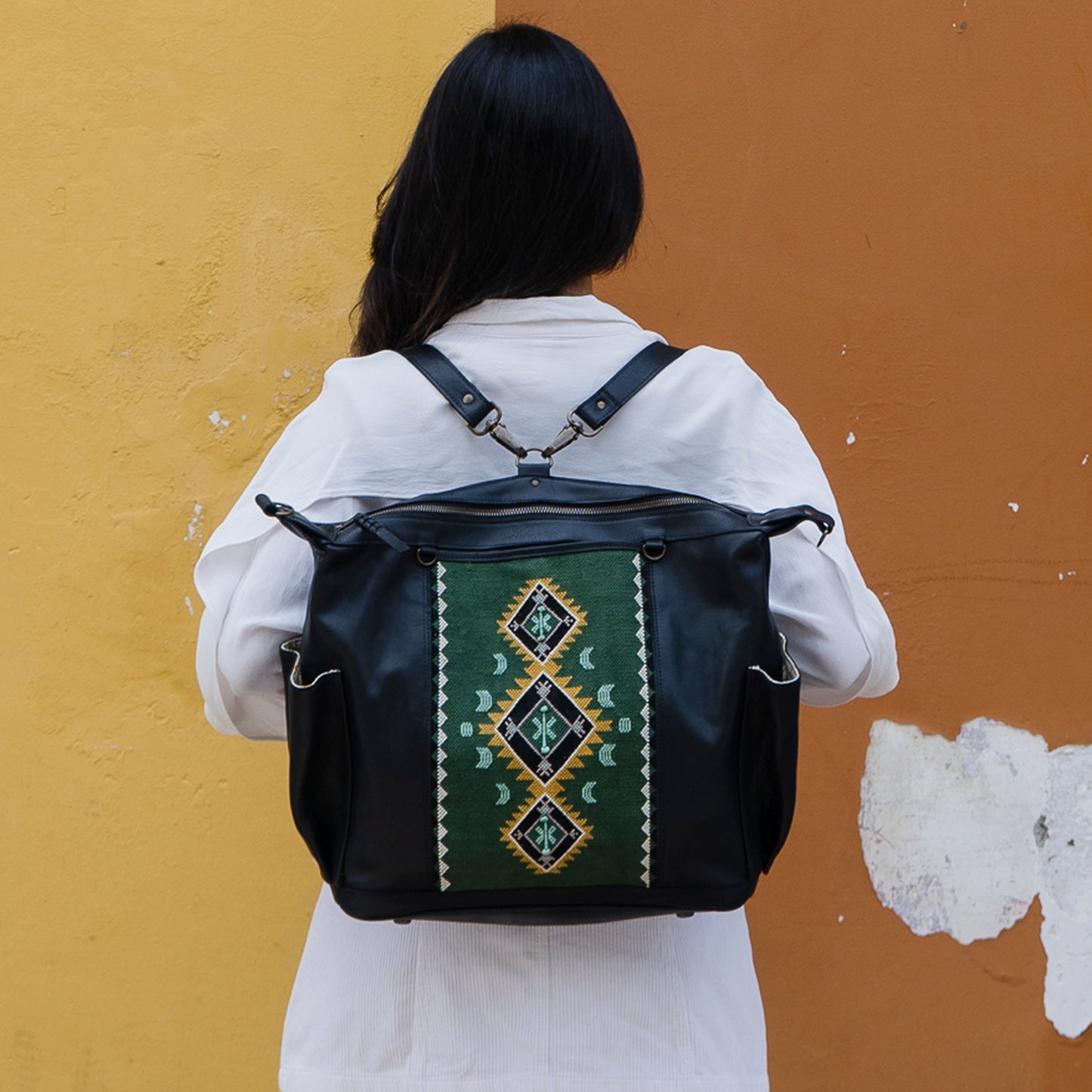BEATRIZ MCDB - WOMANHOOD X ANNIVERSARY PANEL IN BASIL - BLACK