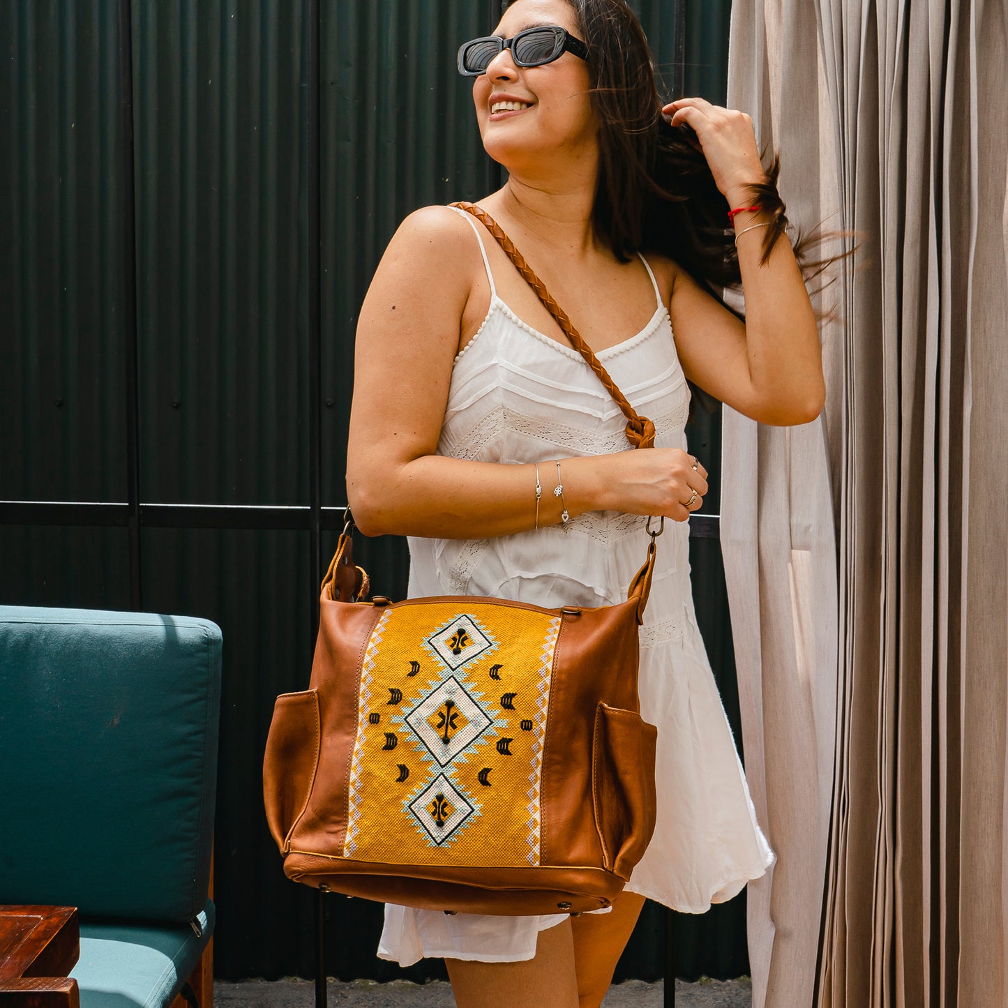 BEATRIZ MCDB - WOMANHOOD X ANNIVERSARY PANEL IN MUSTARD - CAFE