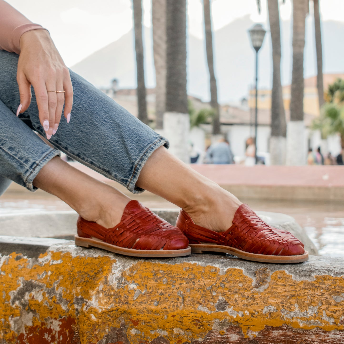 HUARACHES LOAFERS - ROUGE LEATHER