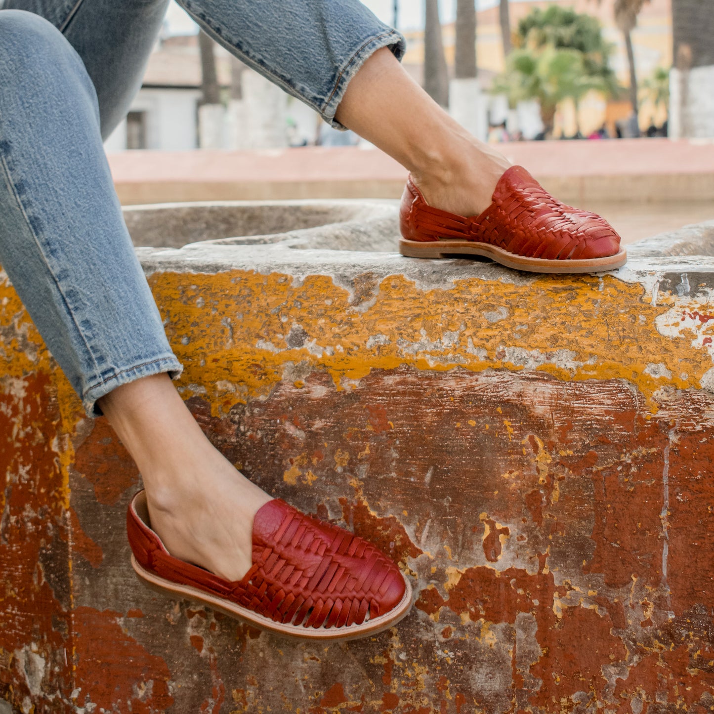 HUARACHES LOAFERS - ROUGE LEATHER