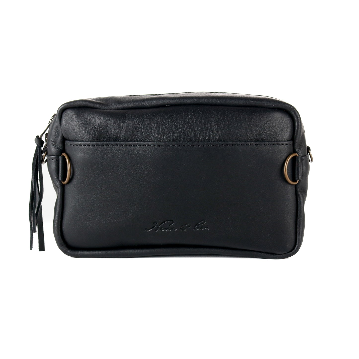 WANDER CROSSBODY BAG + STRAP SET - OOAK HUIPIL - BLACK - NO. 16728