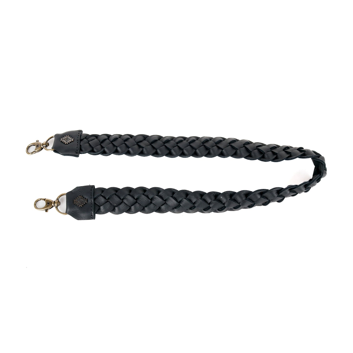 DRAWSTRING BUCKET BAG - OOAK HUIPIL - BLACK - NO. 19076