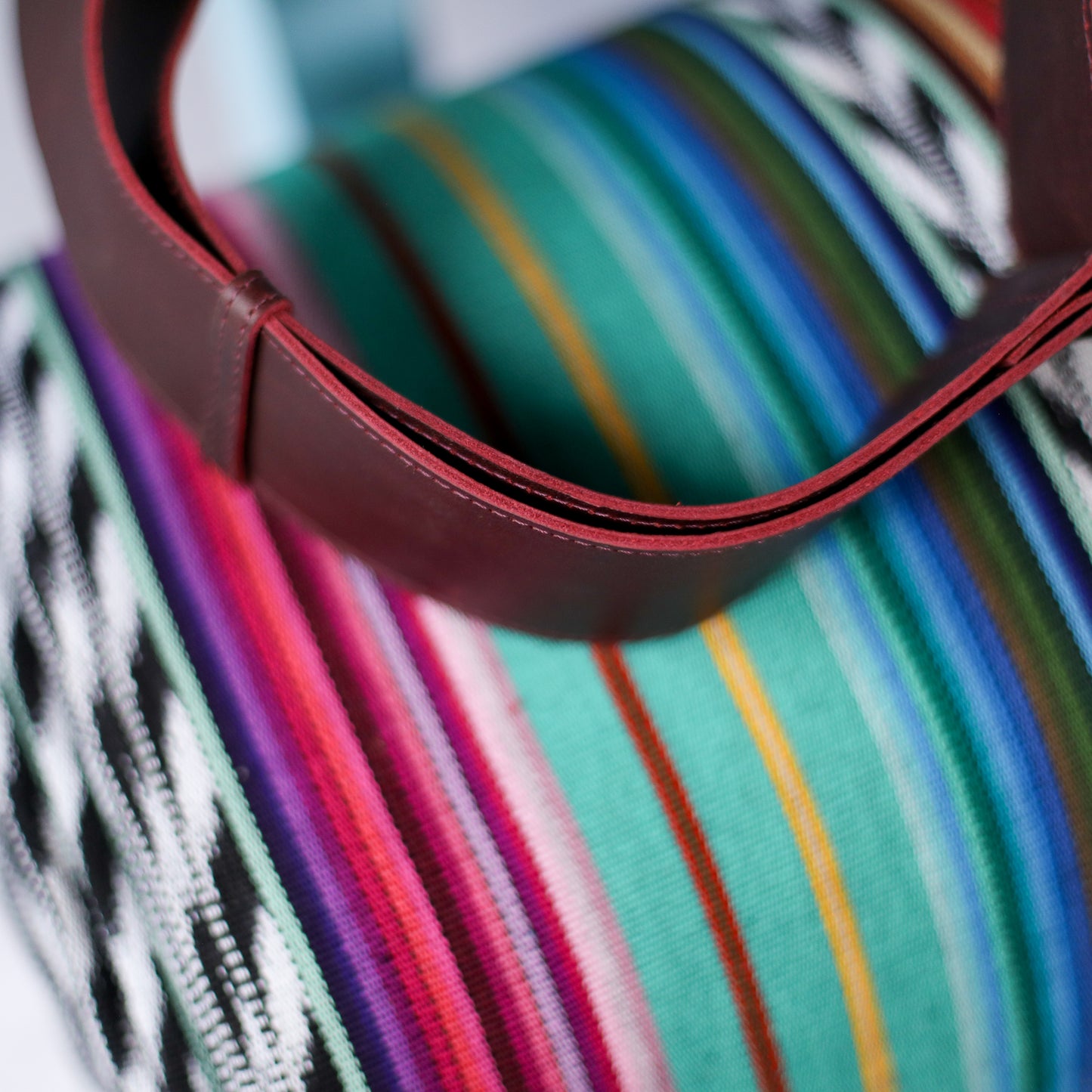 WANDER CROSSBODY SET - H&S BEADED PANEL - BAJA INSPIRED - VINO TINTO