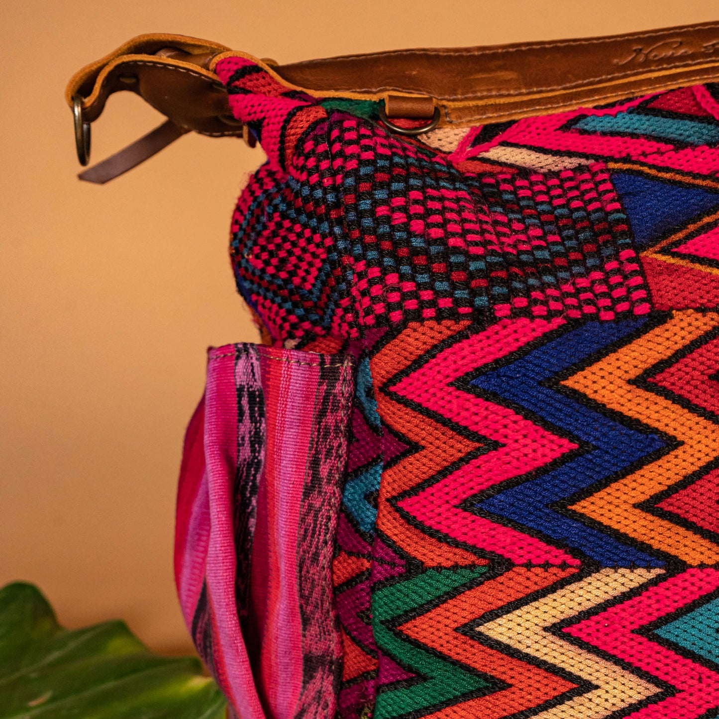 BEATRIZ MCDB + DIAMANTE STRAP - OOAK HUIPIL - CAFE - NO. 16036