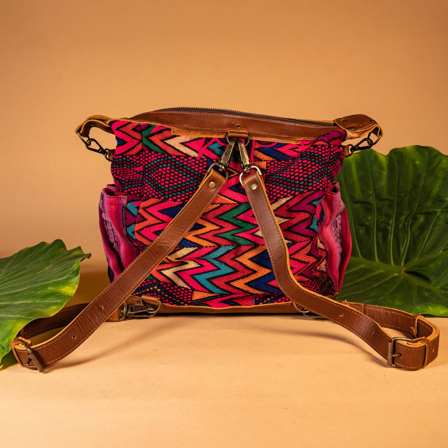 BEATRIZ MCDB + DIAMANTE STRAP - OOAK HUIPIL - CAFE - NO. 16036
