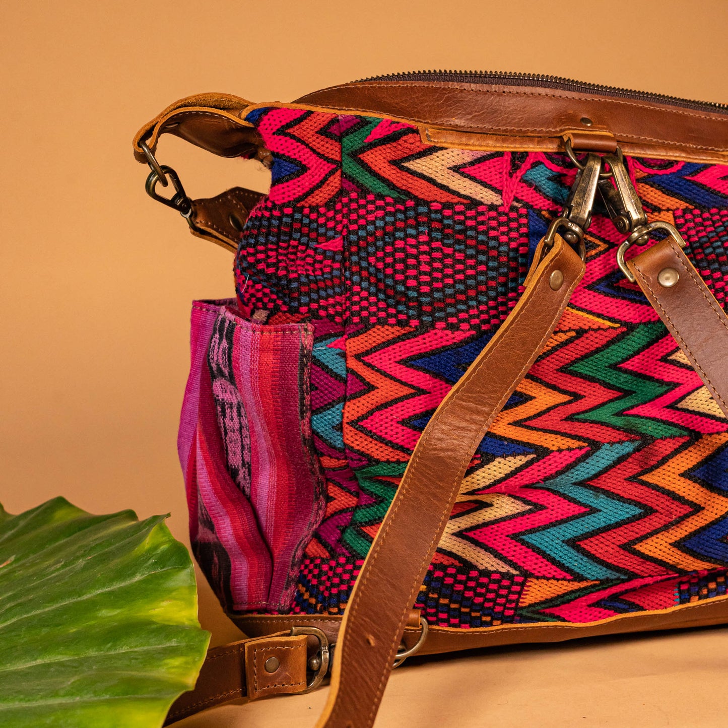 BEATRIZ MCDB + DIAMANTE STRAP - OOAK HUIPIL - CAFE - NO. 16036