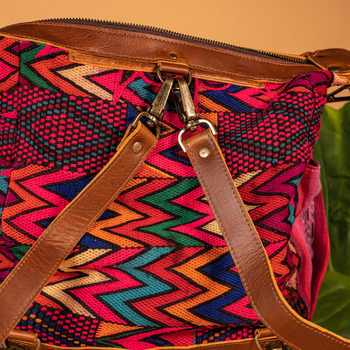BEATRIZ MCDB + DIAMANTE STRAP - OOAK HUIPIL - CAFE - NO. 16036