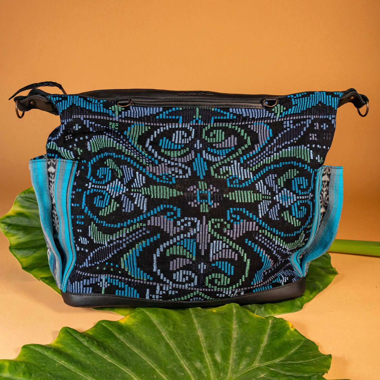 BEATRIZ CDB + DIAMANTE STRAP - OOAK HUIPIL - BLACK - NO. 16013