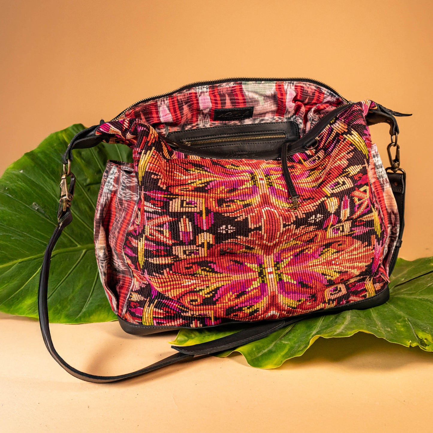BEATRIZ CDB + DIAMANTE STRAP - OOAK HUIPIL - BLACK - NO. 16014