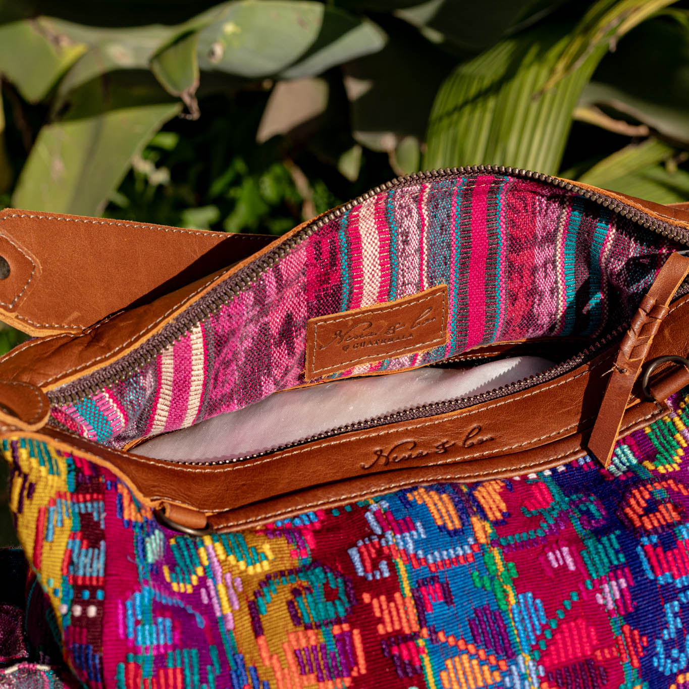 BEATRIZ MCDB + DIAMANTE STRAP - OOAK HUIPIL - CAFE - NO. 17174