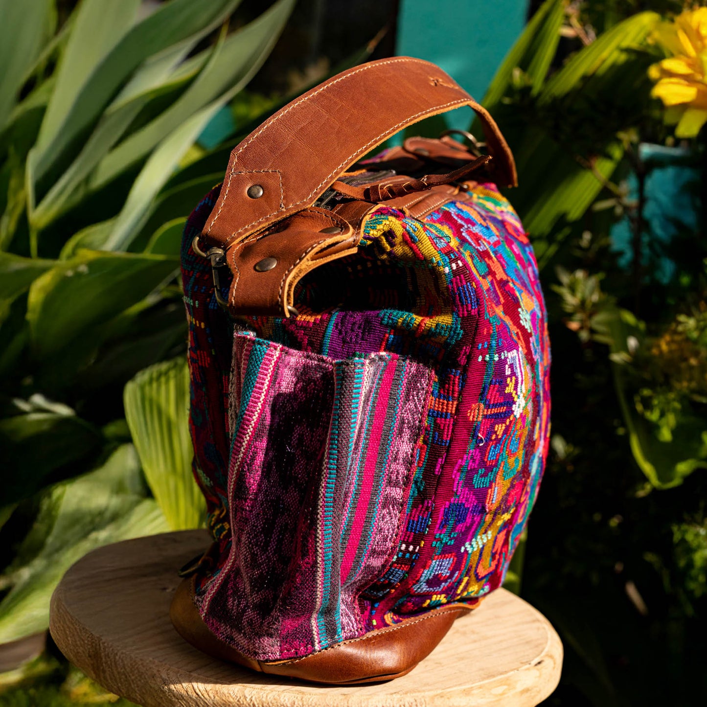 BEATRIZ MCDB + DIAMANTE STRAP - OOAK HUIPIL - CAFE - NO. 17174