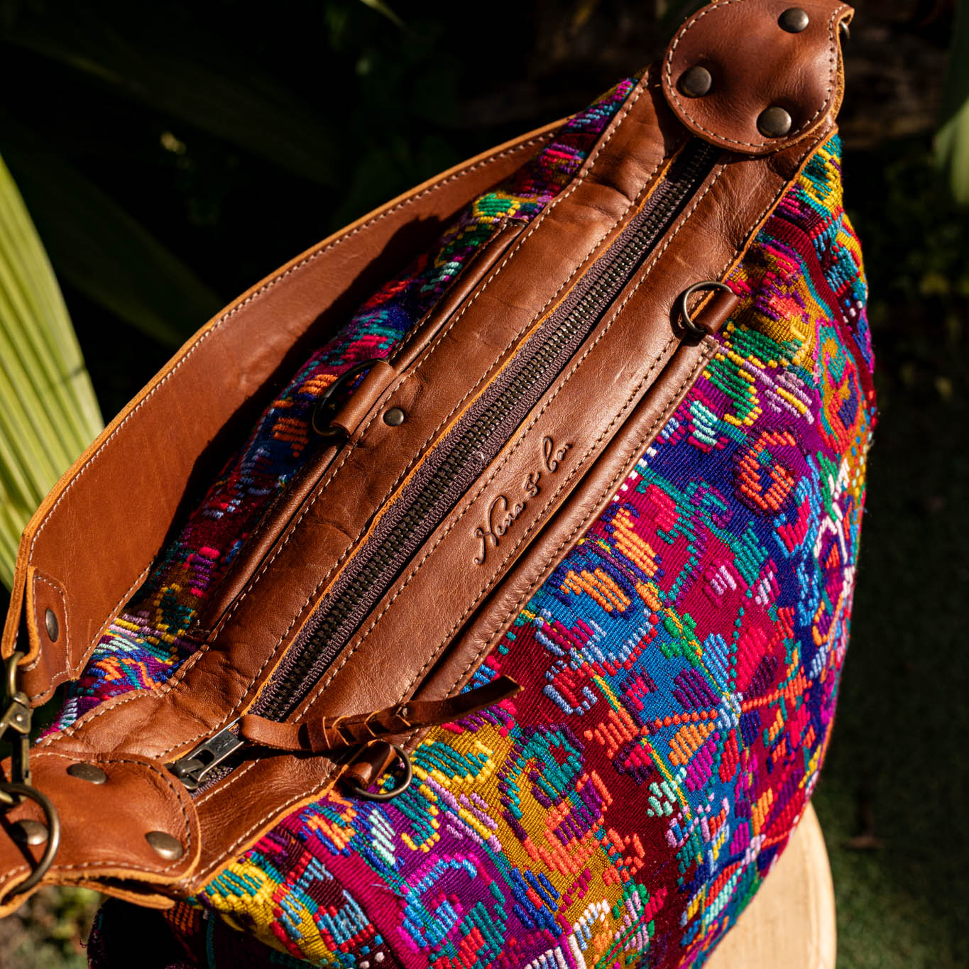 BEATRIZ MCDB + DIAMANTE STRAP - OOAK HUIPIL - CAFE - NO. 17174