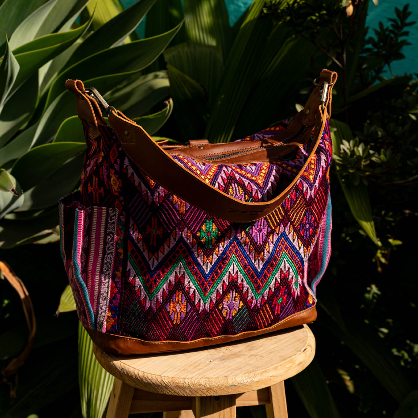 BEATRIZ MCDB + DIAMANTE STRAP - OOAK HUIPIL - CAFE - NO. 17168