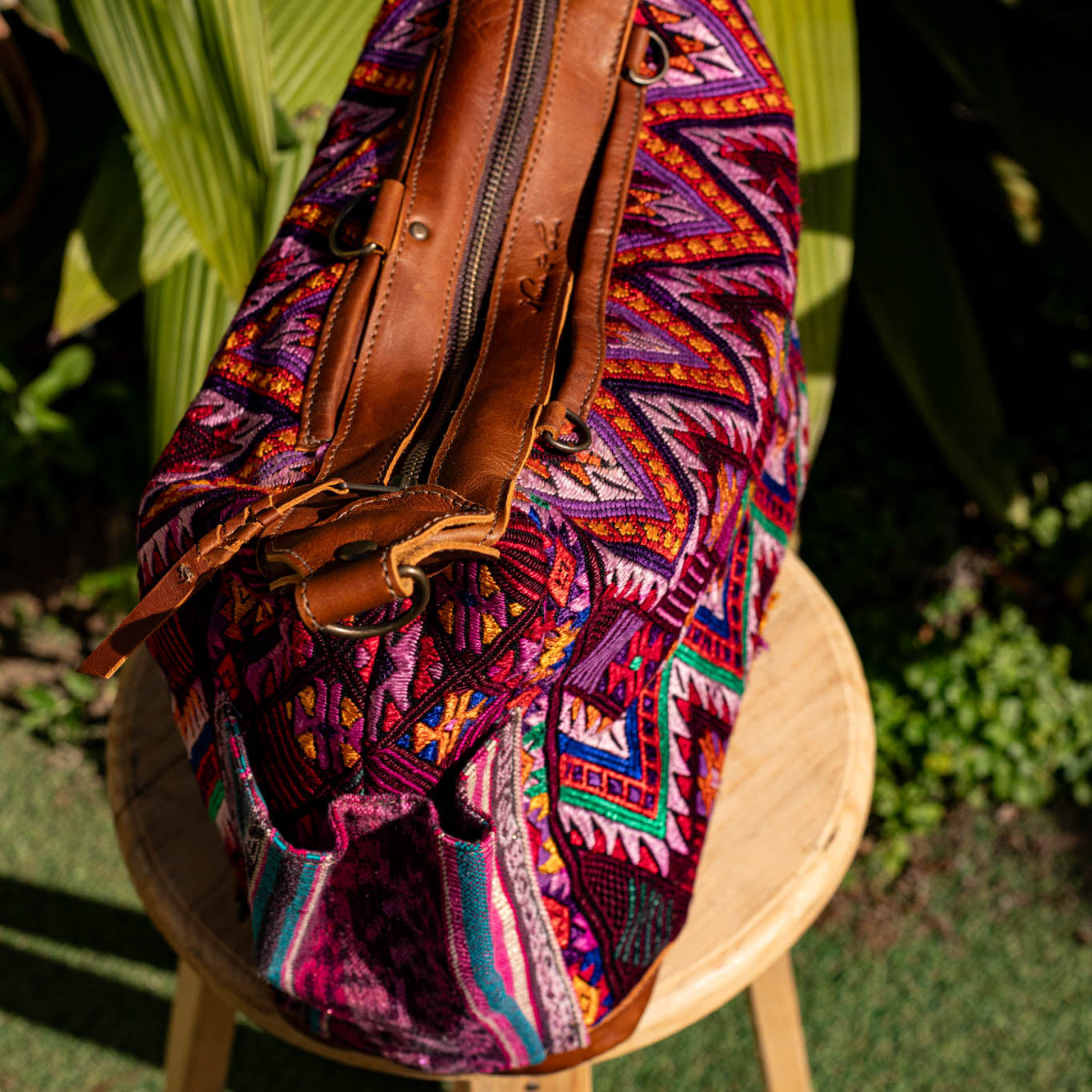 BEATRIZ MCDB + DIAMANTE STRAP - OOAK HUIPIL - CAFE - NO. 17168