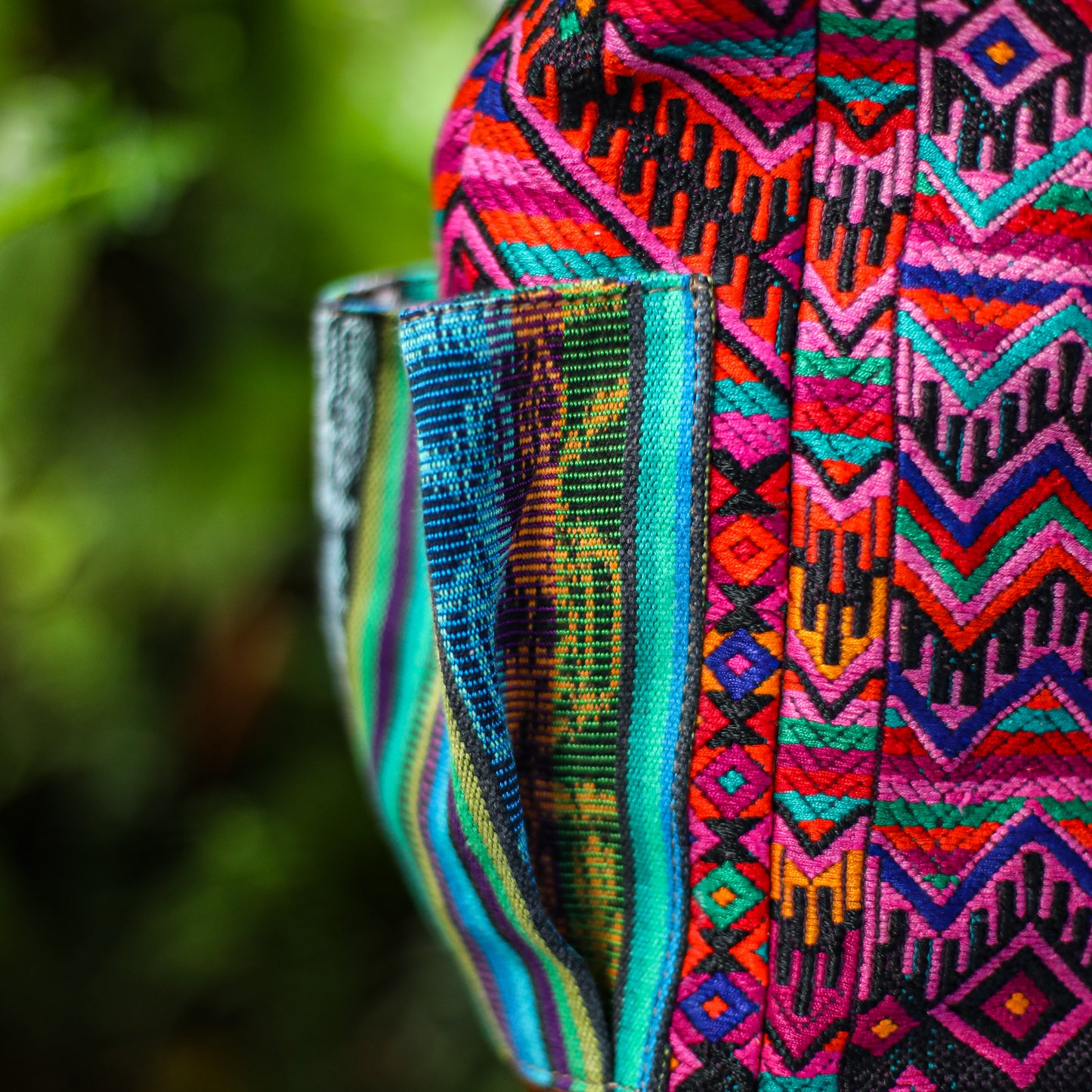 BEATRIZ MCDB + DIAMANTE STRAP - OOAK HUIPIL - CAFE - 18865
