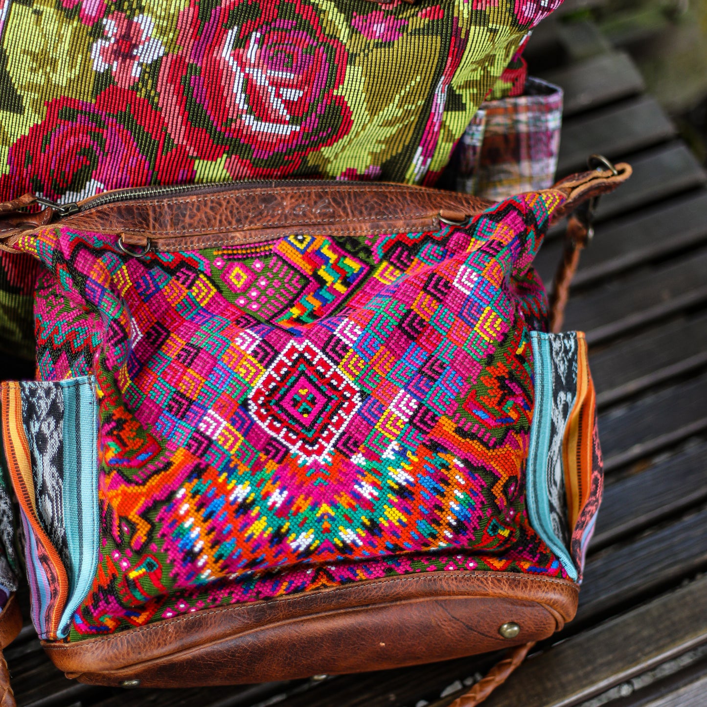 BEATRIZ MCDB + DIAMANTE STRAP - OOAK HUIPIL - HONEY - 18886