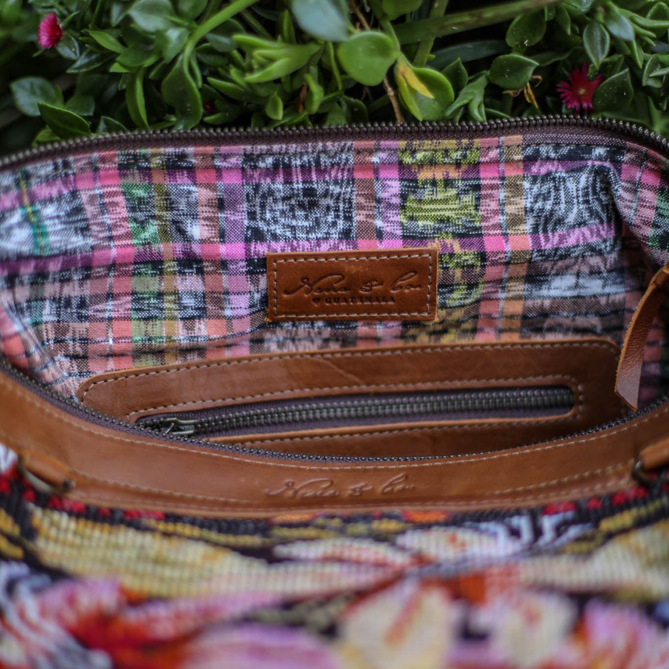 BEATRIZ CDB + DIAMANTE STRAP - OOAK HUIPIL - CAFE - NO. 18583