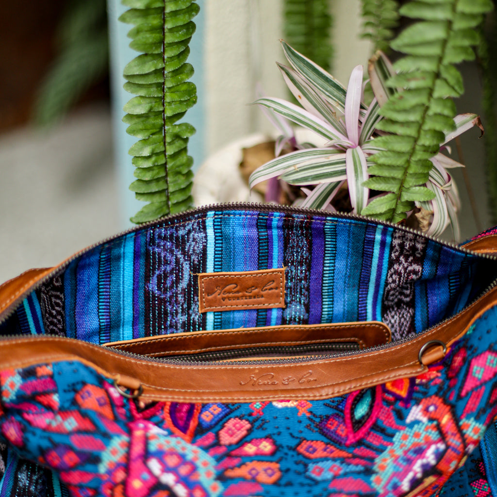 BEATRIZ CDB + DIAMANTE STRAP - OOAK HUIPIL - CAFE - NO. 18472