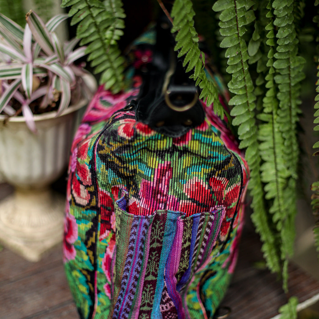 BEATRIZ CDB + DIAMANTE STRAP - OOAK HUIPIL - BLACK - NO. 18475