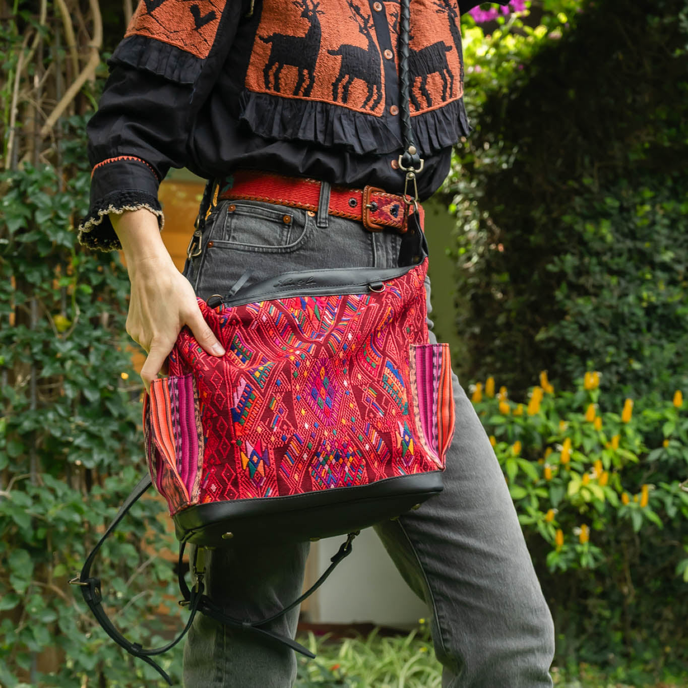 BEATRIZ MCDB - OOAK HUIPIL - BLACK - NO. 15301