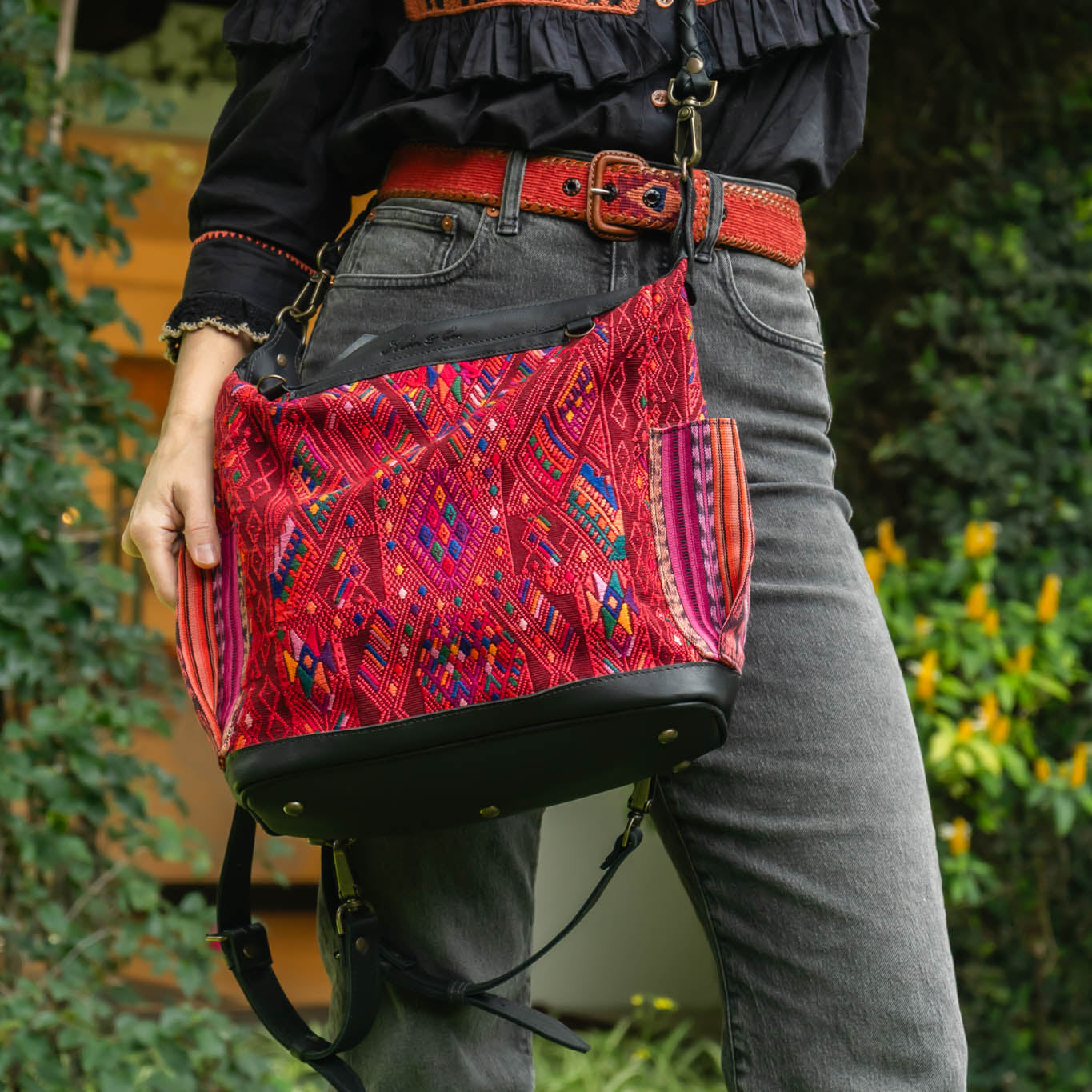 BEATRIZ MCDB - OOAK HUIPIL - BLACK - NO. 15301