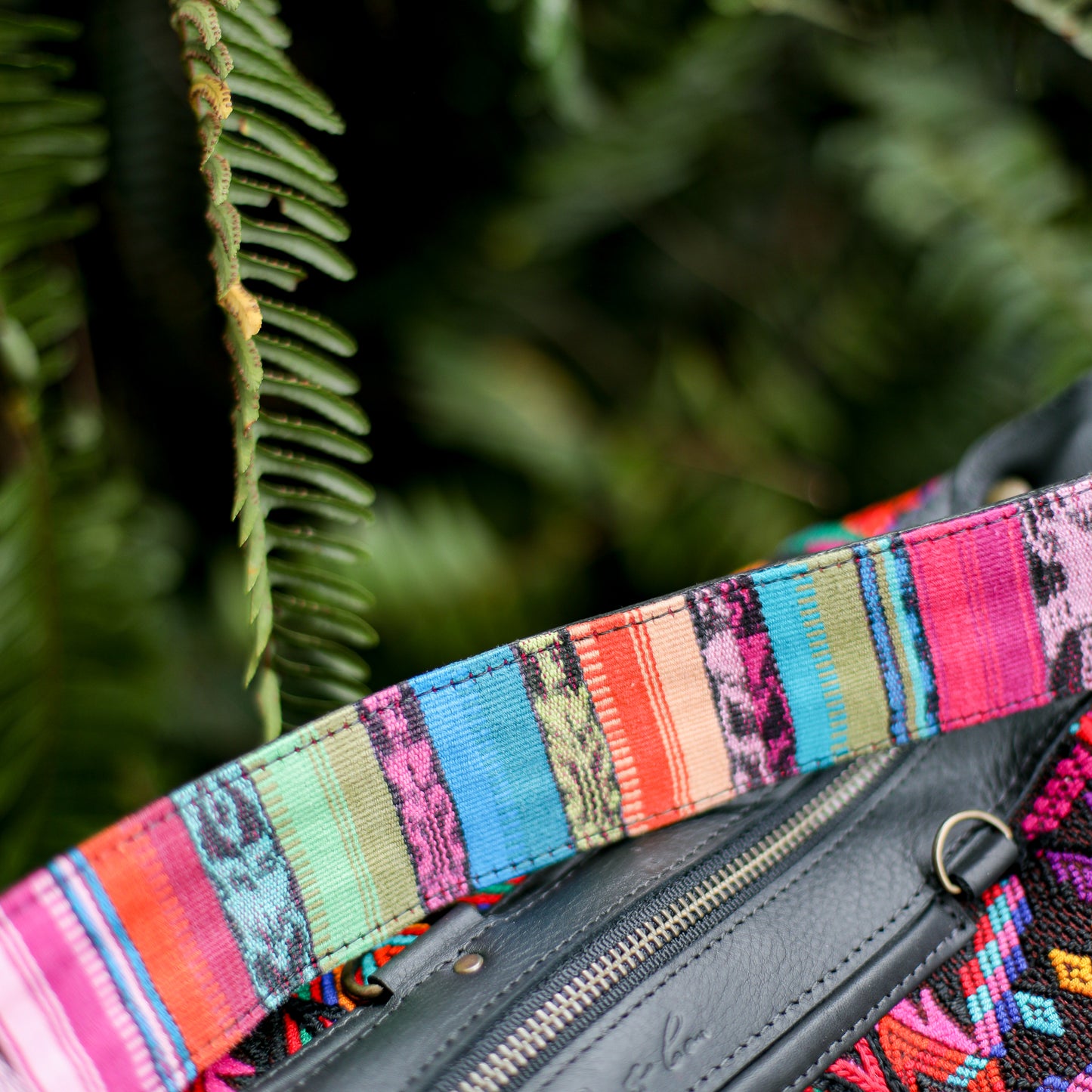 BEATRIZ MCDB + DIAMANTE STRAP - OOAK HUIPIL - BLACK - NO. 200183