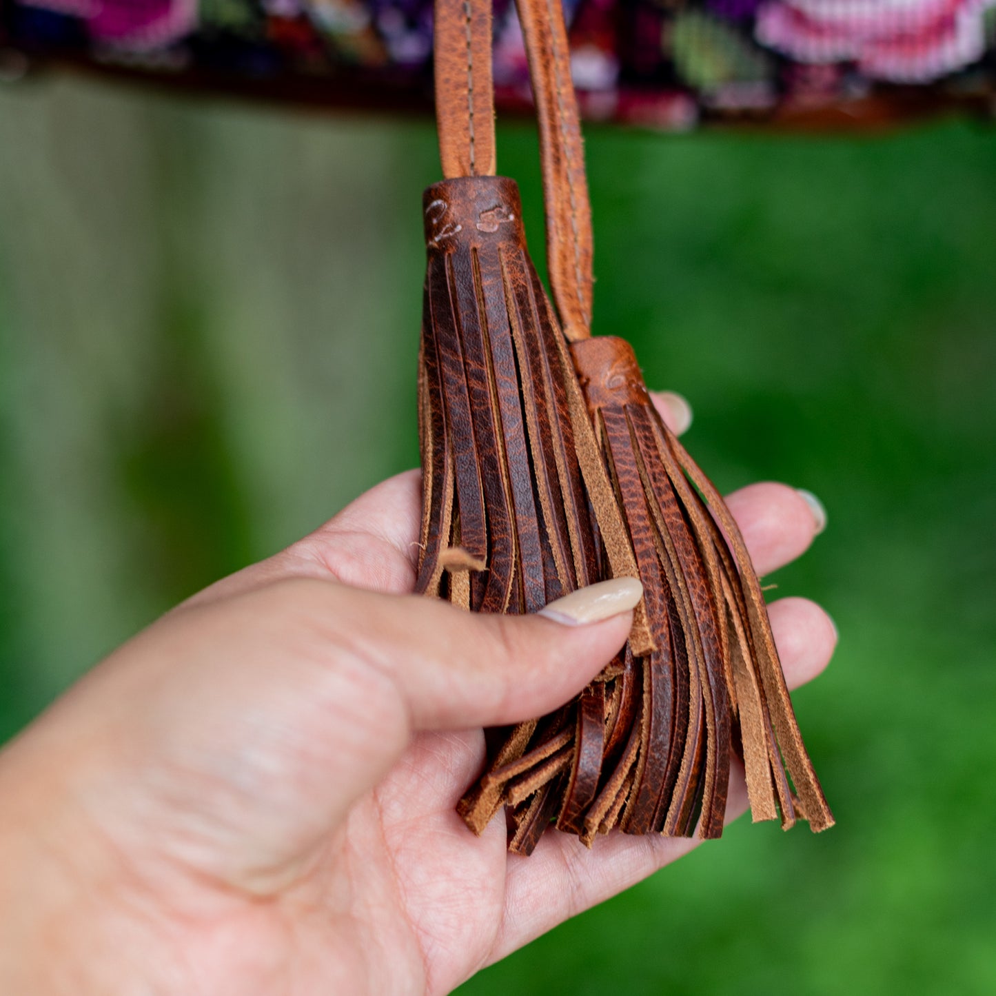 DRAWSTRING BUCKET BAG - OOAK HUIPIL - HONEY - NO. 17707