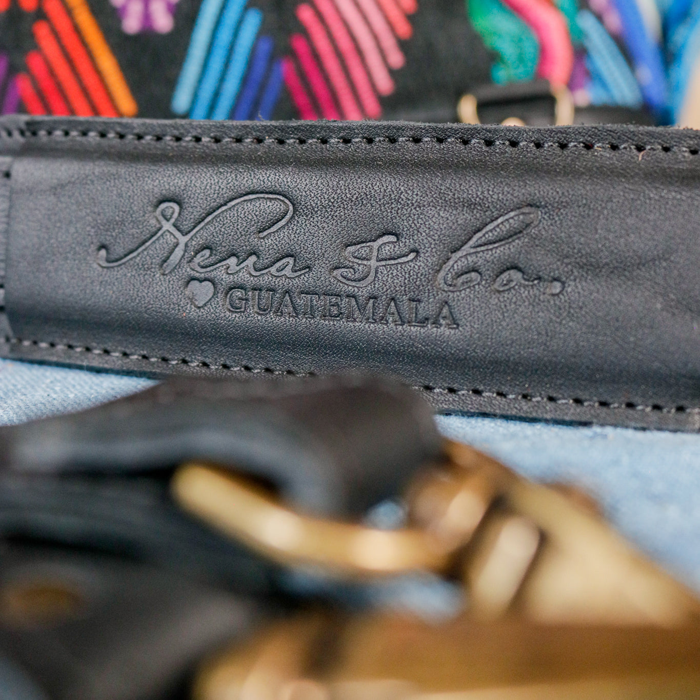 BEATRIZ CDB + DIAMANTE STRAP - OOAK HUIPIL - BLACK - NO. 16394