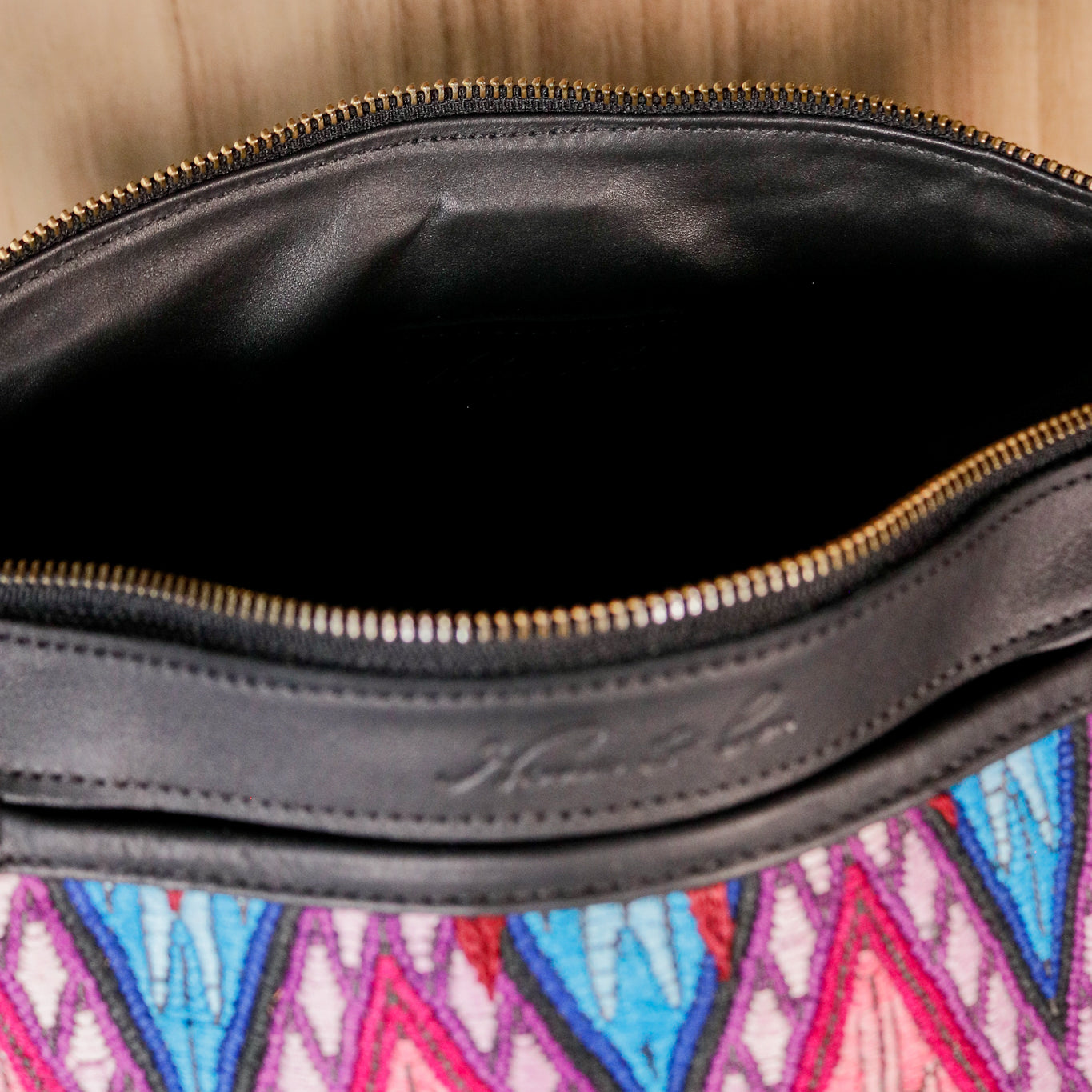BEATRIZ CDB + DIAMANTE STRAP - OOAK HUIPIL - BLACK - NO. 16394