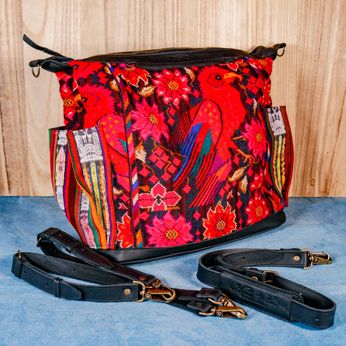 BEATRIZ CDB + DIAMANTE STRAP - OOAK HUIPIL - BLACK - NO. 16395