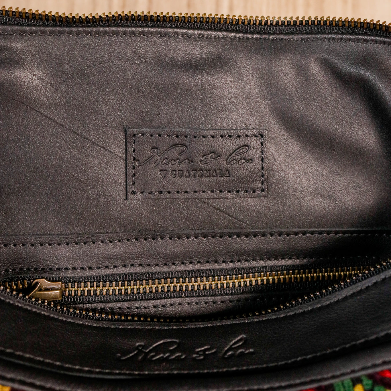 BEATRIZ CDB + DIAMANTE STRAP - OOAK HUIPIL - BLACK - NO. 16398