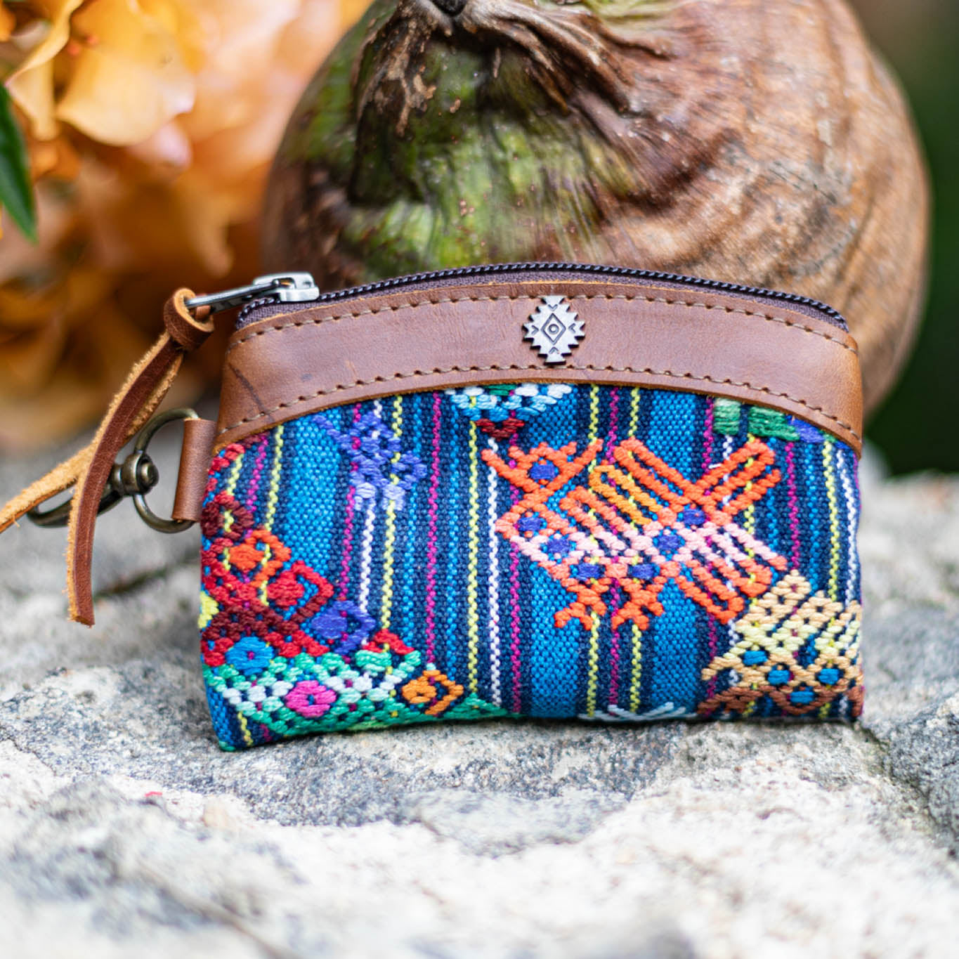 COIN PURSE - OOAK HUIPIL - CAFE - NO. 17471