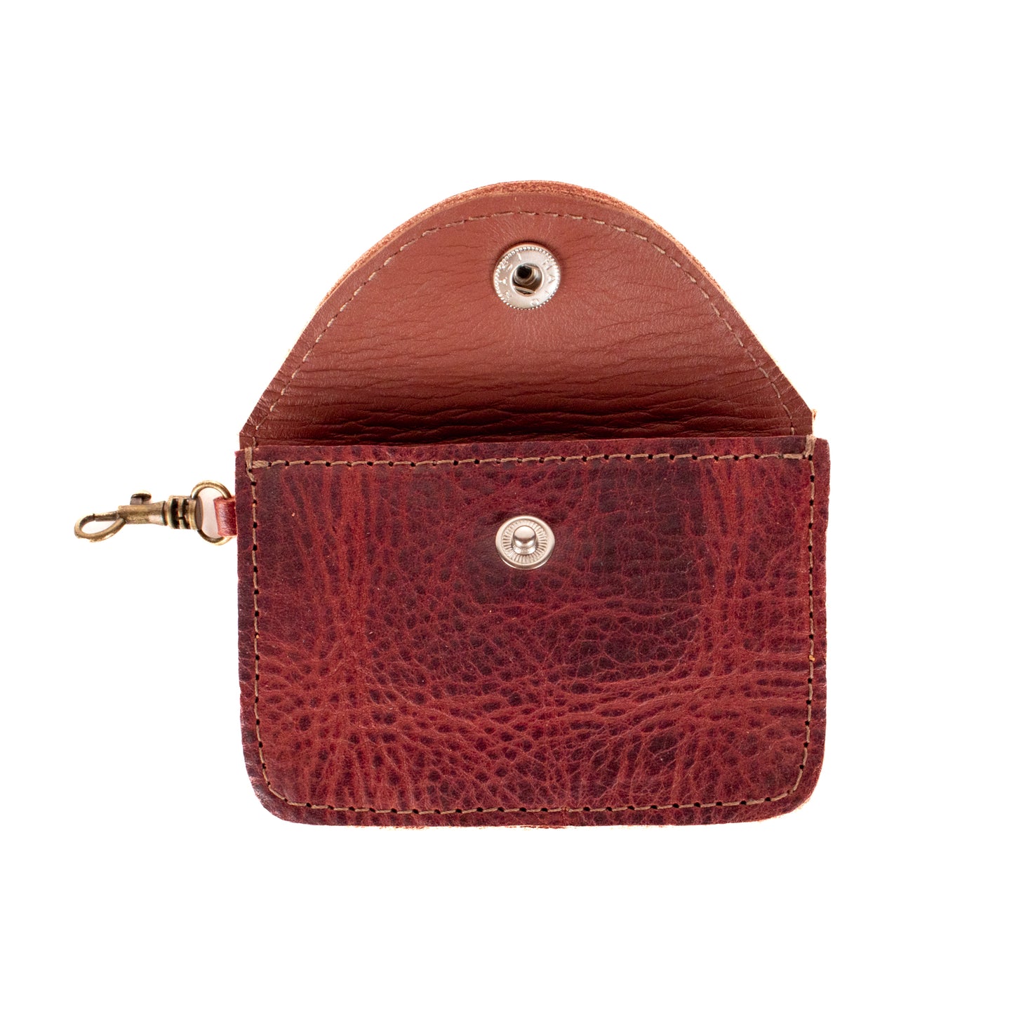CARD CASE WITH CLASP - COPPER