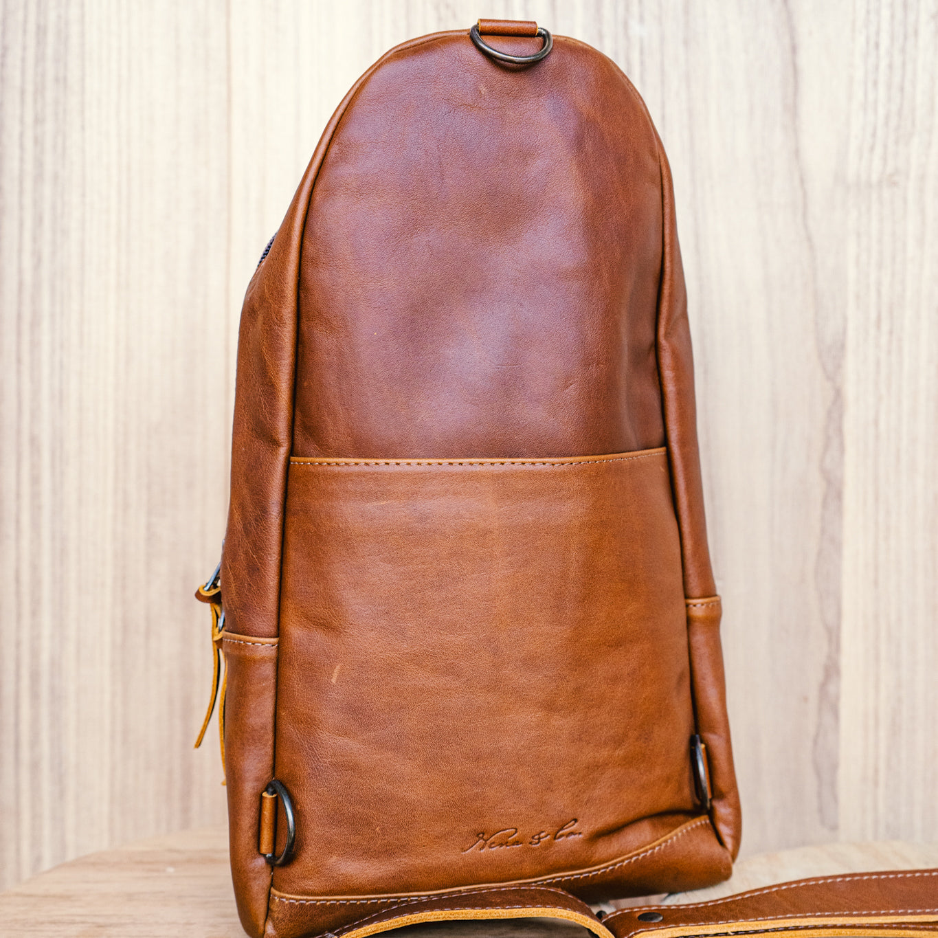 CROSSBODY SLING 2.0 - LARGE - OOAK HUIPIL - CAFE - NO. 13057
