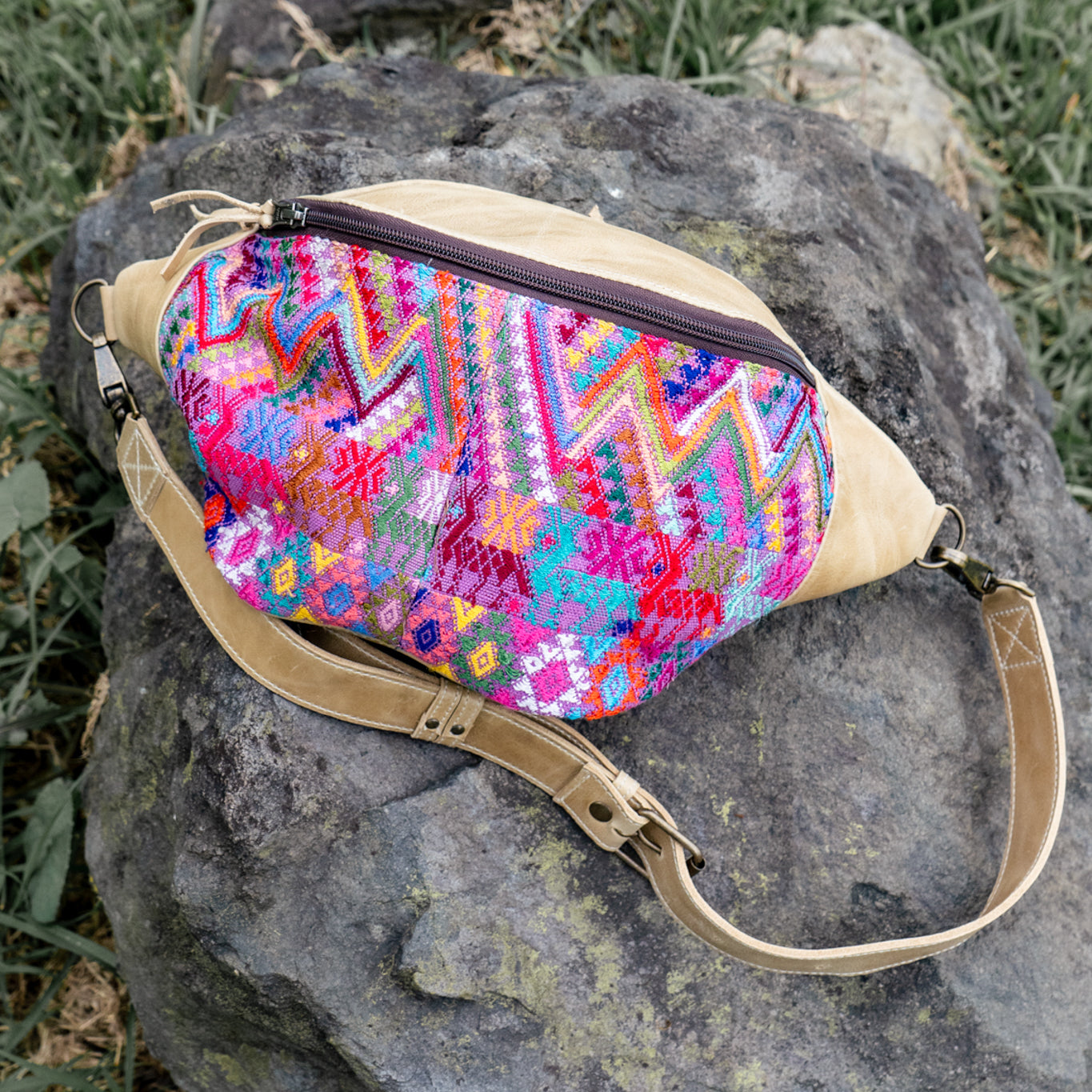 EL DON MANNY PACK - OOAK HUIPIL - CAMEL - NO. 13521