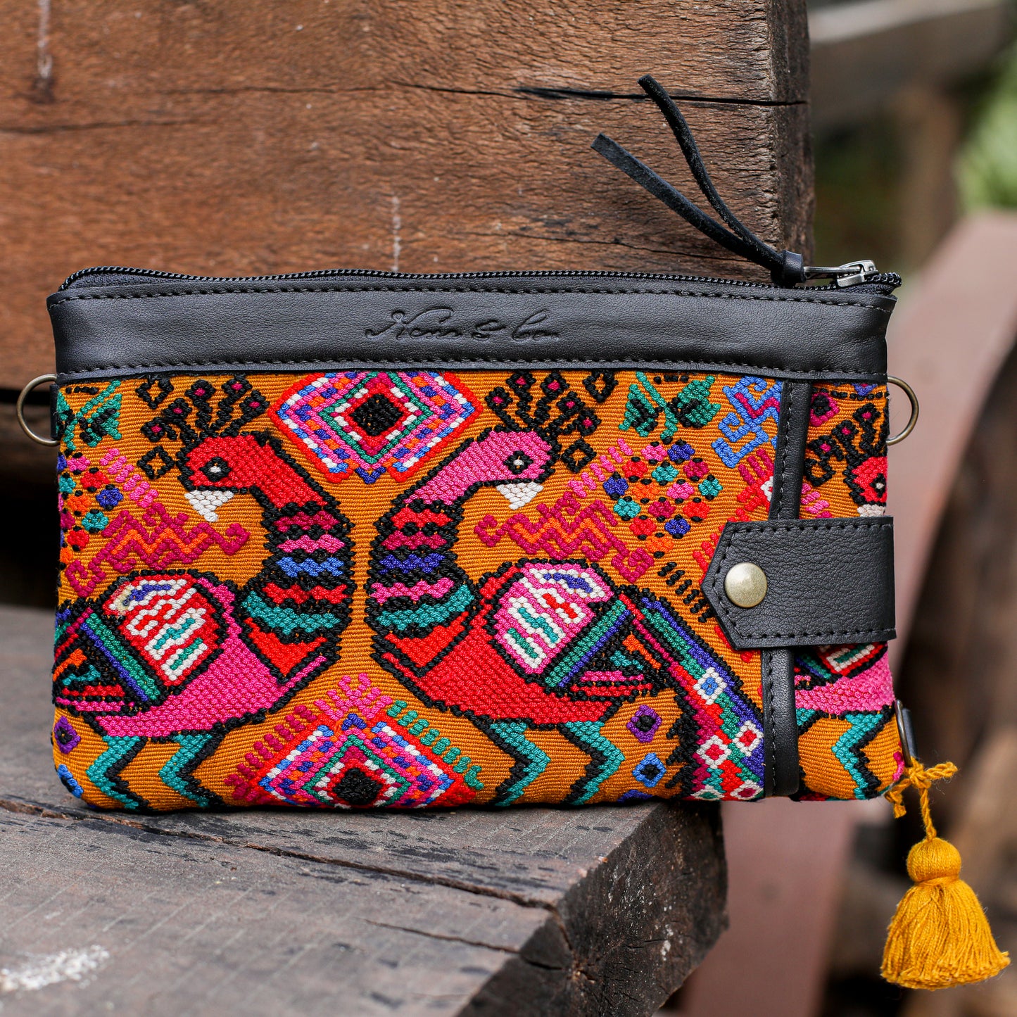 EVERYTHING CLUTCH - OOAK HUIPIL - BLACK - NO. 200439